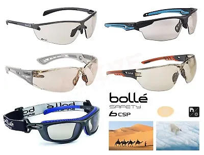 Bolle Safety Glasses Driving Cycling Spectacles - CSP Anti Scratch Anti Fog Lens • £7.19