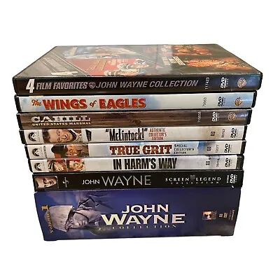 $34.99 • Buy John Wayne 19 Movie DVD Lot Collection Box Set Mclintock Wings Of Eagles Cahill