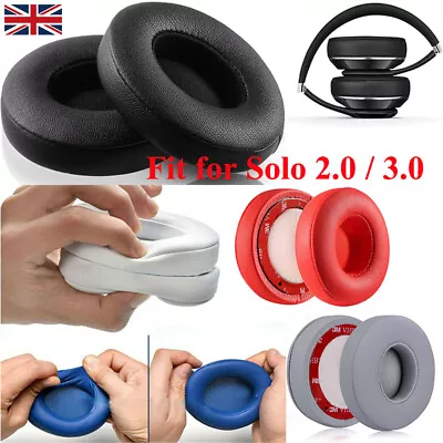 Replacement Ear Pads Cushion Soft Cover For Dr. Dre Beats Solo 2.0 3.0 Headset • £4.99