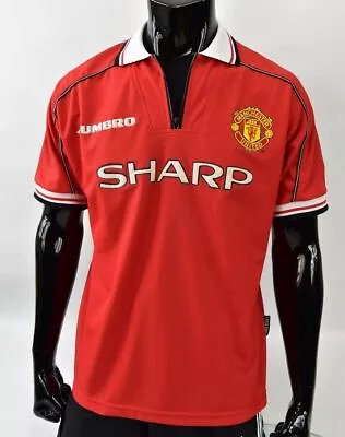 1998-2000 UMBRO Manchester United Home Shirt SIZE 2XL (adults) XXL • $86.39