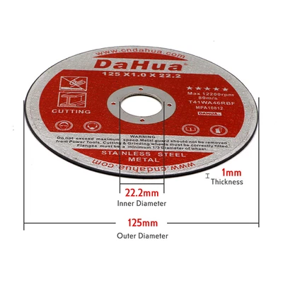 $22.04 • Buy 10X125MM Cutting Disc Wheel Thin Angle Grinder Cut Off Blades Metal Steel Flap
