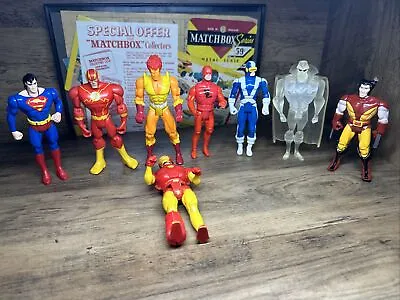 Vtg. 90's Marvel ToyBiz Action Figure Lot Of Iron Man Superman Daredevil & More! • $19.99