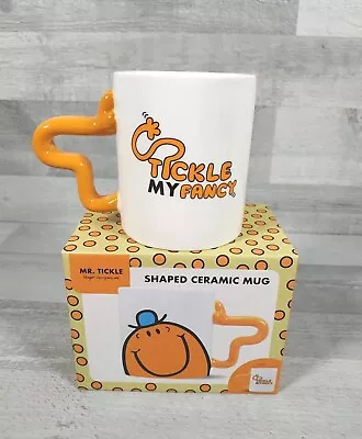 Mr Men Ceramic Mug Tickle My Fancy Shaped Cup Roger Hargreaves Boxed • £16.22