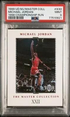 1999 UD MJ Master Collection MICHAEL JORDAN #XXII # /500 PSA 9 MINT - Only 13! • $249.99