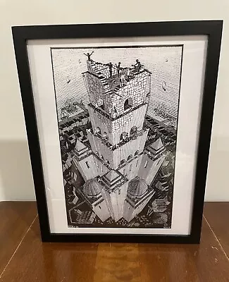 M. C. Escher Tower Of Babel Framed Print 12x15 Geometric Modern Wall Art • $29.99