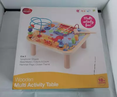 £14.99 • Buy Bee Smart Toys Wooden Activity Table