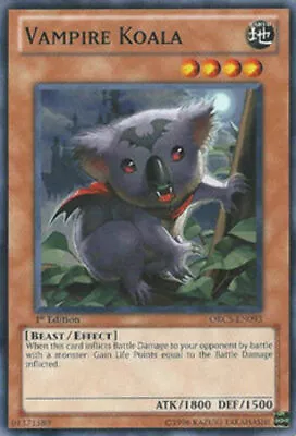 Vampire Koala - ORCS-EN093 - Common - 1st Edition - YuGiOh • £0.99