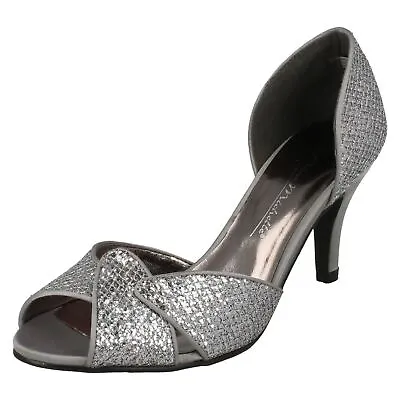 Ladies Anne Michelle Slip On Heeled Shoes 'F1R0309' • £9.99