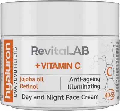 RevitaLAB Hyaluron Anti-Ageing Day And Night Cream Enriched With Vitamins A B • £7.45