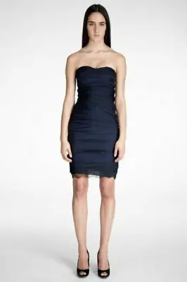 $109.99 • Buy $400 Diane Von Furstenberg Lele Strapless Ruched Dress Size 2