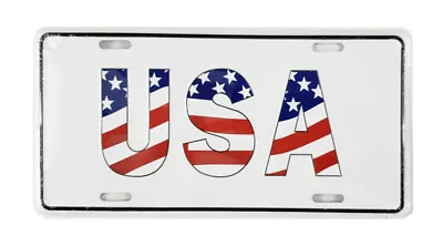 USA Flag Aluminum License Plate NEW LP0344 • $9.99