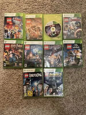 $100 • Buy Lego Xbox 360 Marvel Game Lot Tested 10 Games One Price Bundle