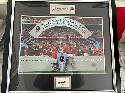 Arsenal FA Cup Winners Framed Picture Signed By Aaron Ramsey • £199