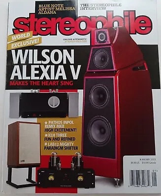 $6.99 • Buy Stereophile Magazine January 2023 Vol 46 #1 Wilson Alexia V Feature Story