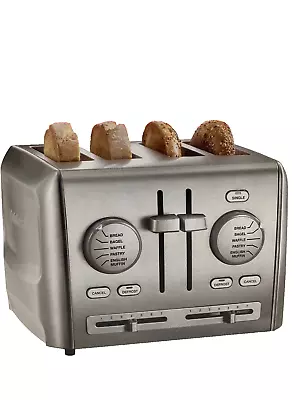 Cuisinart 4-Slice Toaster Custom Select Stainless Steel CPT-640P1 • $67.99