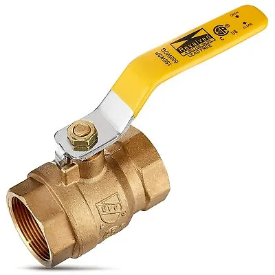 1” Brass Ball Valve Lead Free Full Port With Female Threaded NPT 600 WOG • $21.97