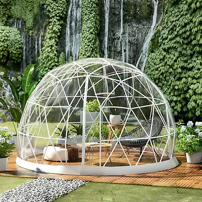 VEVOR Dome 3.6m Greenhouse Garden Dome Igloo 12FT Garden Tent Pod Geodesic Dome • £398.99