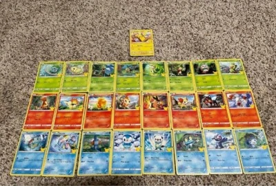 $18.99 • Buy McDonalds 25th Anniversary Pokemon Cards - Non Holo FULL SET W/1 GUARANTEED HOLO