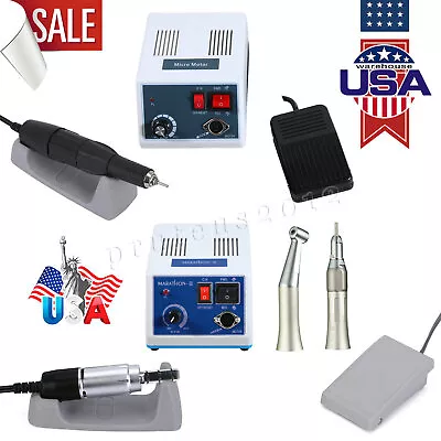 Dental Lab Marathon Electric Micro Motor N3 + 35K RPM Handpiece/Contra Straight • $159.98