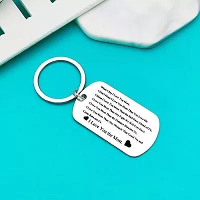 I Love You Keychain Gifts For Him Boyfriend Husband Wedding Anniversary  • $12.13