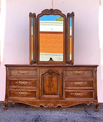 Rare Vintage Drexel Brittany Heritage French Provincial Louis XV Dresser • $1999.20