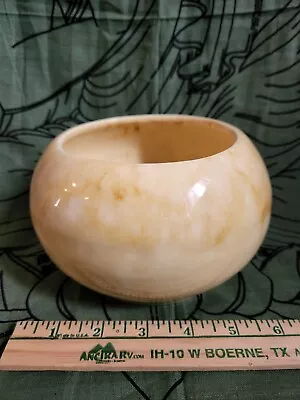 Vintage Frank Moreno Ceramics Mid Century CA Pottery Bowl Vase Planter Yellow  • $24.99