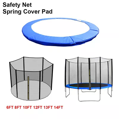 Trampoline Safety Net Replacement Spring Cover Padding Surround Pad Ladder • £17.97