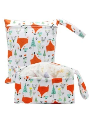 £5.25 • Buy Waterproof Reusable Zip Wet Dry Cloth Travel Swim Bag Baby Diaper Nappy Pouch