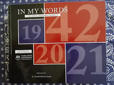 Fairleigh Dickinson University 1942-2021 In My Own Words Alumni HUGE Book • $11.95