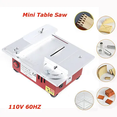 Mini Small Table Saw Bench Top Saw Household Hobby ModelWood PCB Cutting 9200RPM • $65.08