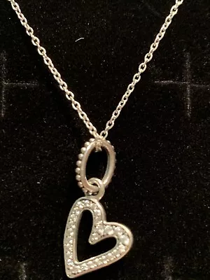 Pandora Fine Necklace With Heart Charm • $30