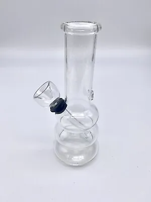 5”  CLEAR  Mini Bubbler Bong Hookah Small Water Pipe Clear REAL GLASS • $17.99