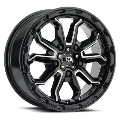 17  Vision Gloss Black Milled Spoke 410 Korupt 17x7.5 5x160 Wheel 45mm • $255