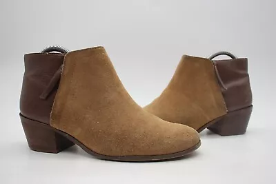 Madewell Asher Boots Brown Suede Leather Women's Size 8 Shoes Zip Ankle Booties • $27.97