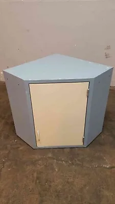 Kewaunee Corner Overhead Lab Casework Cabinet Blue & White • $330