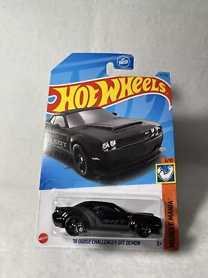 18 Dodge Challenger SRT Demon Black Hot Wheels. • $10