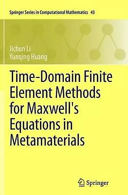 Time-Domain Finite Element Methods For Maxwell's Equations In Metamaterials By J • $155.02