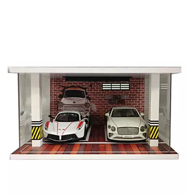 DIY 1:24 Acrylic Car Parking Lot Model Scene Garage Parking Space Display Toy • $53.99