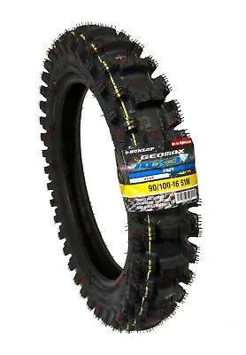 Dunlop 90/100-16 Rear MX34 Tire Dirt Bike MX 34 Geomax 90 100 16 45273509 • $73.99