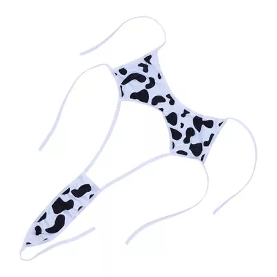 Swimsuits For Women High Waisted Bikini Cow Lace Up • £5.58