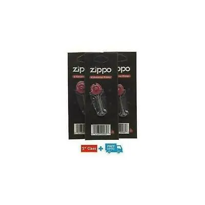 3 Packs 100% Genuine Zippo Lighter 18 Flints Genuine Original Free Postage • £6.59