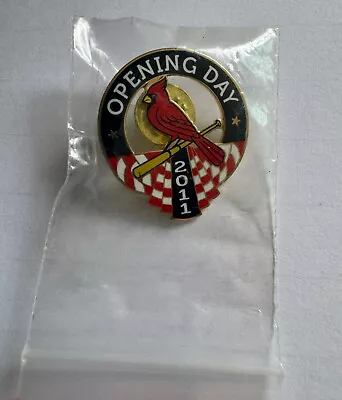 Vintage 2011 St. Louis Cardinals Opening Day Press Media Pin Mint In Bag • $34.99