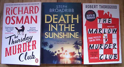 £9.95 • Buy 3 Book Bundle Retired Detectives Steph Broadribb Richard Osman Robert Thorogood