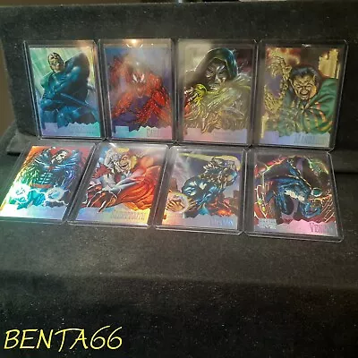 1995 Marvel Masterpieces 🔥 Holoflash Insert Chase Card Set Of 8 Cards Rare • $449.99