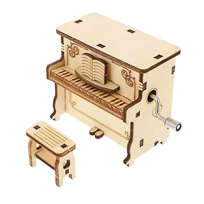 Piano Music Box Model 3D Wooden Puzzles Model Kits DIY Toys Set For Kids Gifts • $9.36