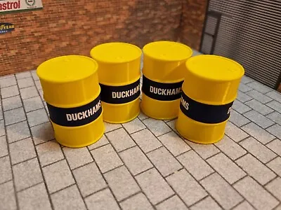 Oil Drum Barrel X4 Duckhams 1/18 Scale Models Garage Diorama 3d Printed • £12