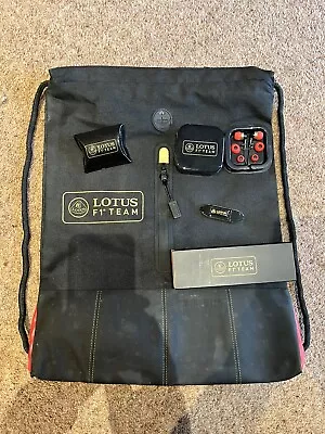 Official Lotus F1 Team Bag USB Stick Headphones & Earplugs. New. • £10