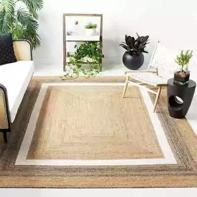 Rug Jute Runner 100% Natural Braided Reversible Carpet Modern Living Area Rugs • $53.84