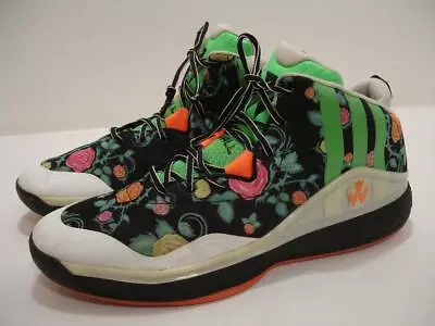 Mens Sz 13 Adidas Originals Floral Colorway John J Wall 1 Basketball Shoes Black • $39.99