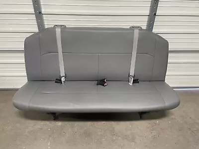 2008-2014 08-14 Ford Econoline Van Bench Seat - 4 Person GRAY VINYAL • $849.99